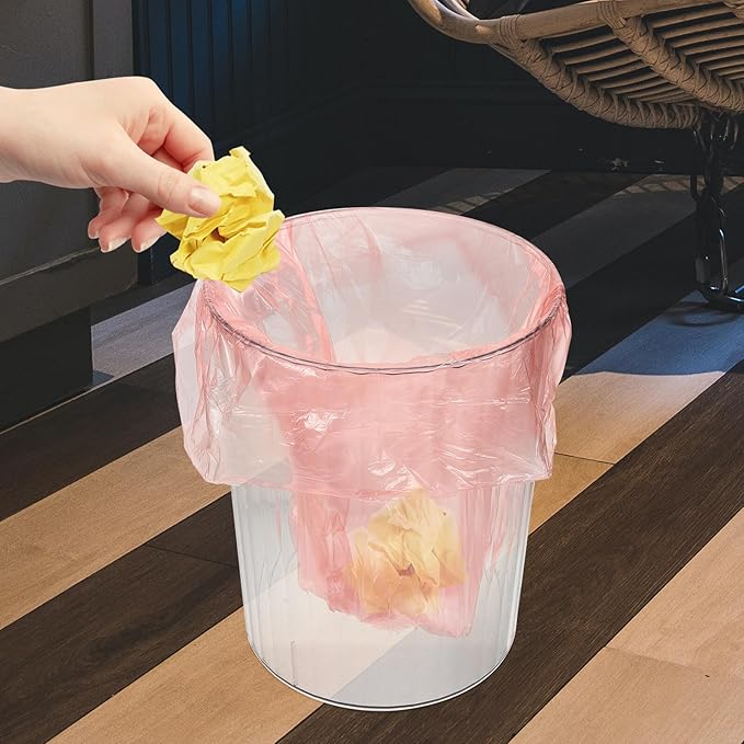SUPVOX 100Pcs Gold Disposable Garbage Bags Thickened Corn Starch Waste Bags for Kitchen Bathroom Office Home Use Rubbish