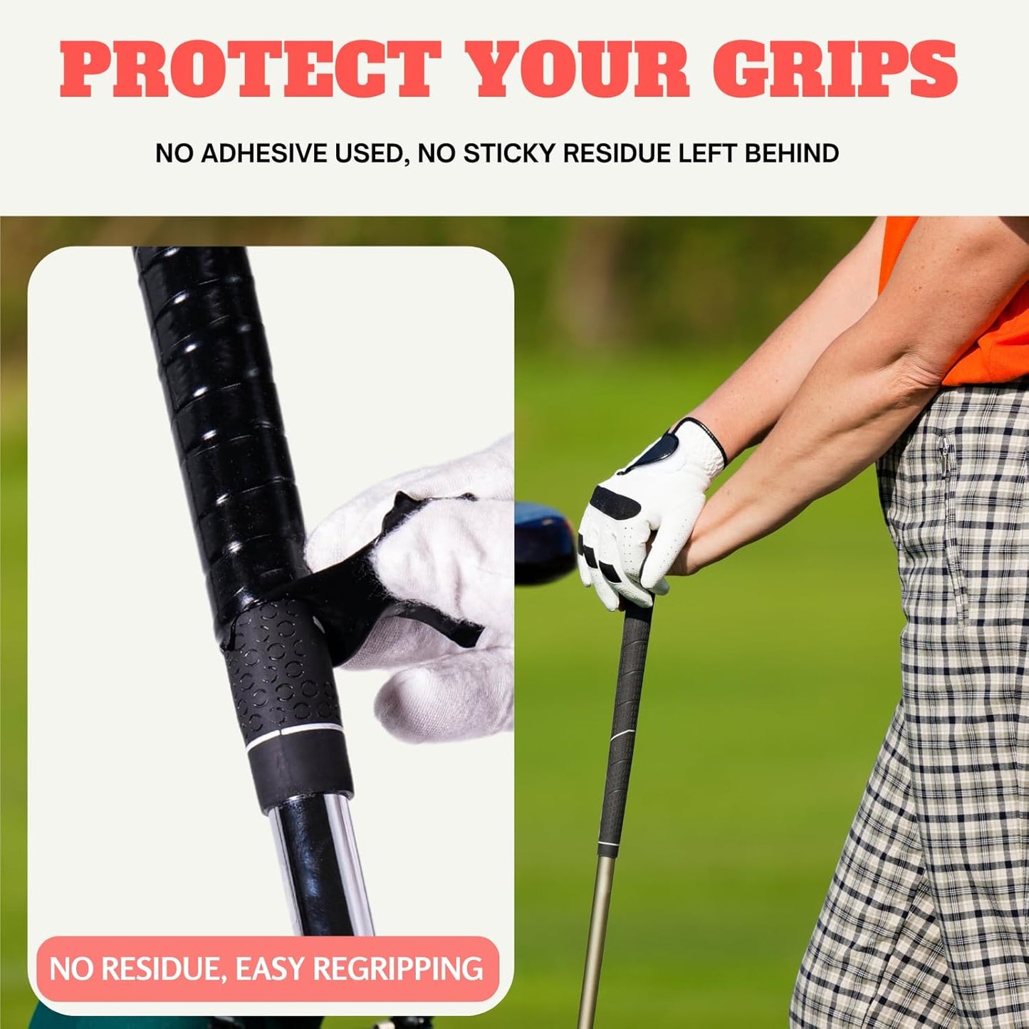 Golf Grip Wrapping Tapes - Golf Club Grip Tape Easy Replacing New Grip Feel, 59 inch/1PC
