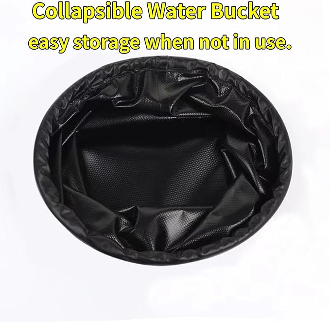 Upgraded Grill Brush Bristle Free,Water-Activated steam Effectively Cleans The Grill.Unique Wave pad for Cast Iron/ (Black-Water Bucket)