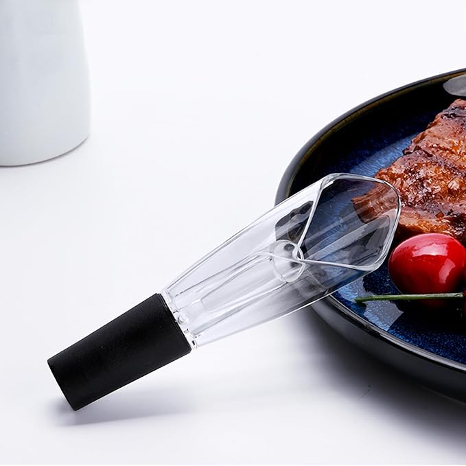 2-Pack Wine Aerator & Pourer - Improves Taste & Aroma, Premium Aerating Pourer & Decanter Spout, No Drip, Gifts for Wine Lovers