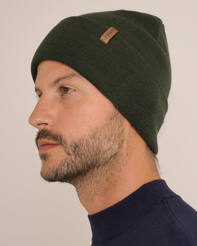 FURTALK Beanie for Men Women Cuffed Thick Knitted Unisex Winter Hat Beanies Skull Cap