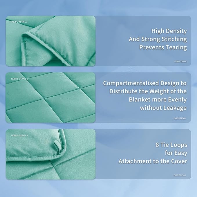 Topcee Weighted Blanket (5 lbs, 36" x 48") Cooling Throw Heavy Blanket for Sleeping Apply to 40-60 lbs, Soft Thick Breathable Blanket with Glass Bead, Easy Care