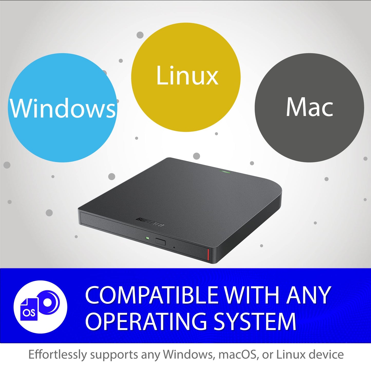 Buffalo Mediastation 6X Portable Type-C Usb 3.2 (Gen 1) Blu-Ray Drive/External, Plays And Burns Blu-Rays, Dvds, And Cds. Compati