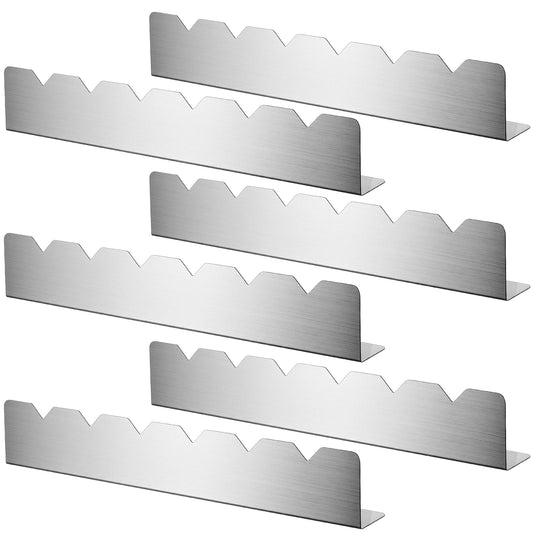 6 Pcs Stainless Steel Skewers Holder, Universal Shish Kabob Rack for BBQ and Grilling, Compatible with Wood, Bamboo, Round, Metal, Flat Skewers, 12 Inch
