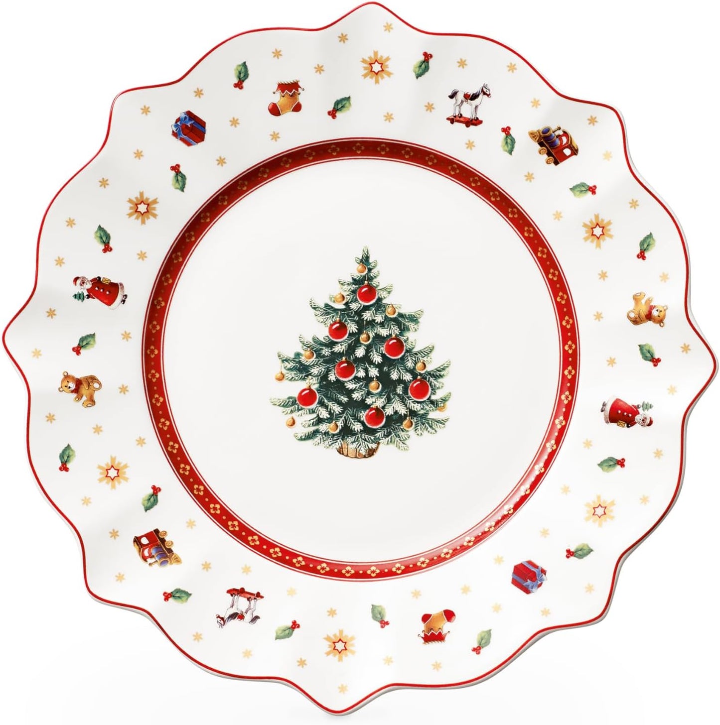 Villeroy & Boch Salad Plate, Porcelain, Multi Colour