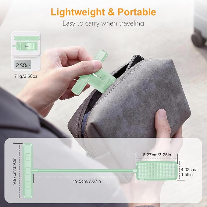 Gritin 19 LED Rechargeable Book Light for Reading in Bed with Memory Function- Eye Caring 3 Color Temperatures,Stepless Dimming Brightness,80 Hrs Runtime Clip on Light for Book Lovers-Cyan