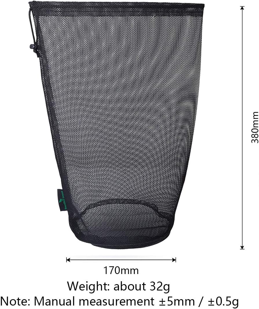 5pcs Nylon Mesh Bag Travel Stuff Sack Sports Equipment Bag BVP01XL
