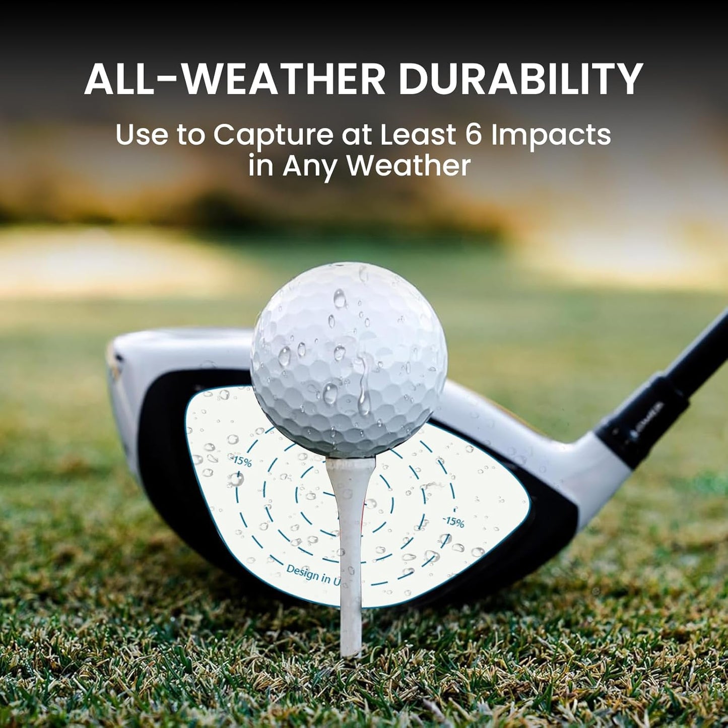 FINGER TEN Golf Impact Tape 75/150/375 Pcs Value Set Golf Club Impact Stickers Labels for Driver Woods Irons Putters, Self-Teaching Training Aid for Swing Practice