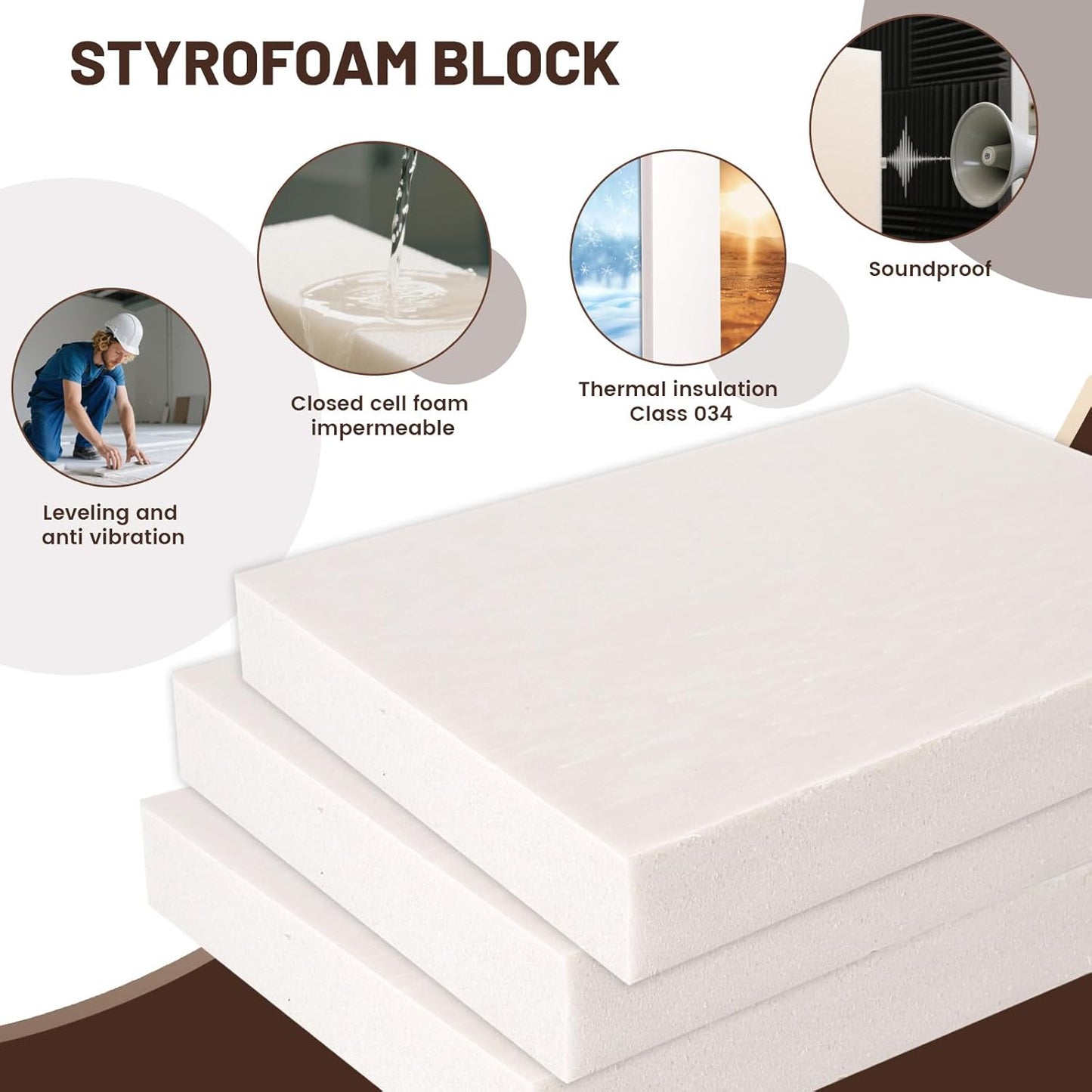 High Density XPS Foam Board,4 Pack 15.6x11.7x0.79in Polystyrene Craft Foam Sheets, Rigid and Easy to Shape,DIY Modeling Art Projects, Party Decoration, Foam Cosplay,Carve, Heat Insulation