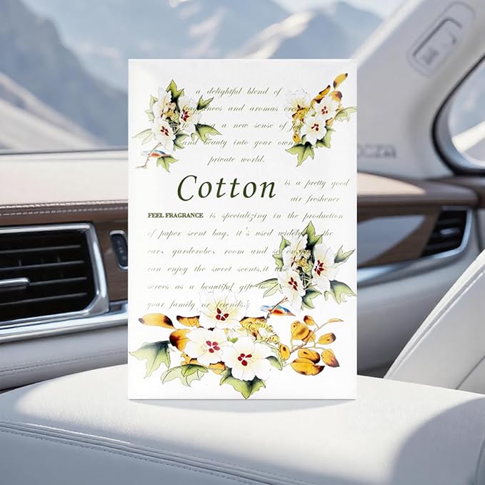 Scented Sachets for Drawer and Closet, Lot of 12 Pieces Inside. (Cotton)