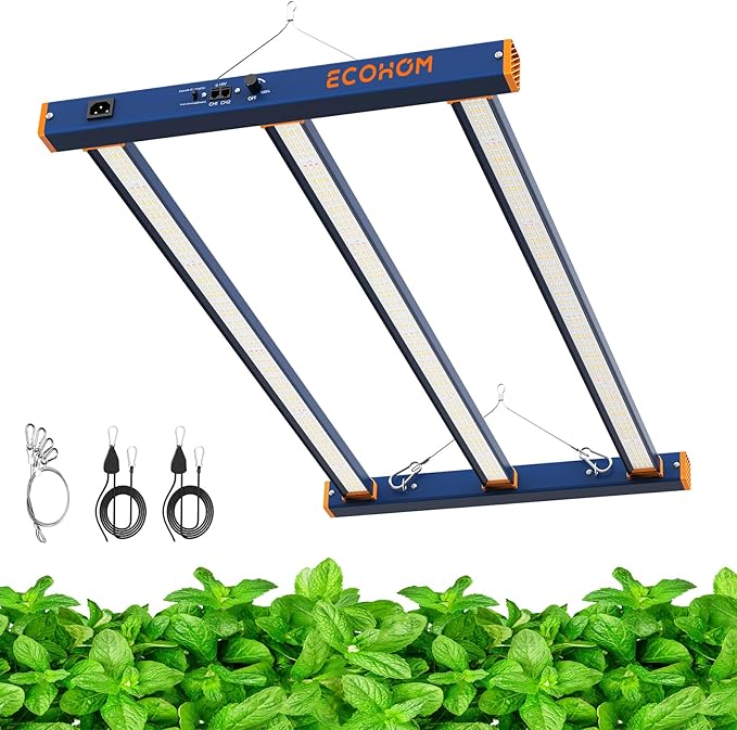 LED Grow Light, 320W Grow Lights for Indoor Plants, Full Spectrum Growing Light Plant Hanging Growing Lamps, Daisy Chain Dimmable Grow Lamp, Commercial for 3x5ft Coverage in Grow Tent