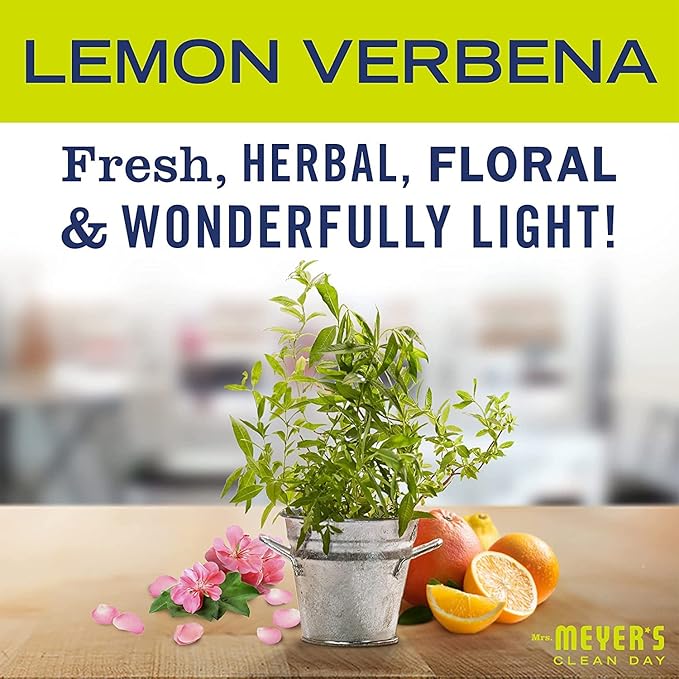 Mrs. MEYER'S CLEAN DAY Liquid Hand Soap Refill Scent Variety Pack (Lemon Verbena + Lavender + Basil)