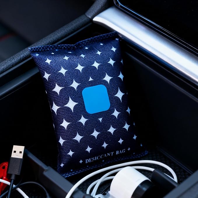 Car Dehumidifier Bag, Water Absorbing Purifying Moisture Absorber, Anti-Humidity Bag for RV, Truck, Sedan, Locker, Closet, Wardrobe, Basement, Cabinet, Bedroom, Dorm