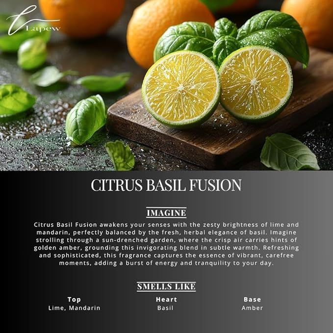 Citrus Basil Fusion Carpet Freshener Powder Refill 36 oz | Powerful Odor Eliminator for Home | Upholstery Deodorizer | Carpet Deodorizer | Cat Litter Box | Lime Basil Mandarin Fragrance