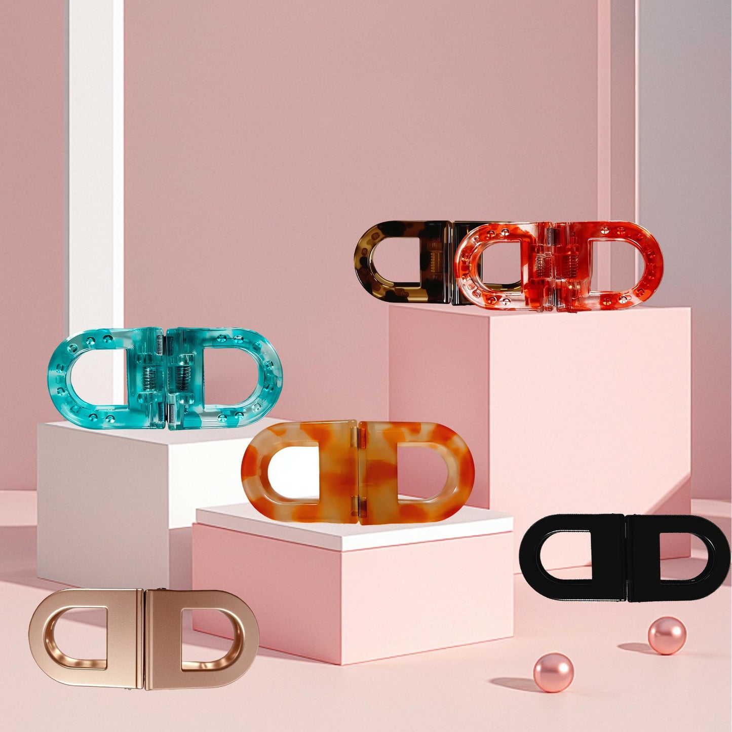 Upgrade Magnetic Hair Clips,Strong Hold Magnetic Styling Clips,Suitable for various hair types and everyday styling (B)