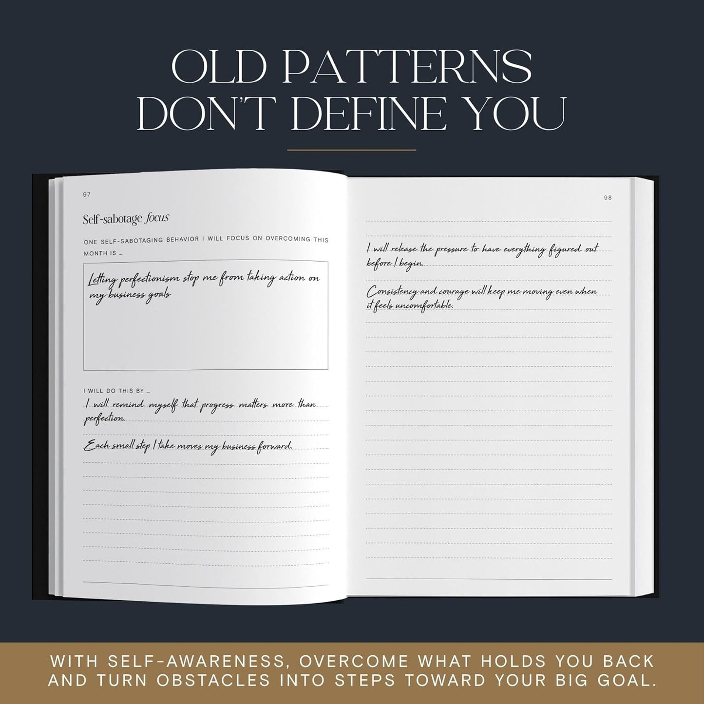 90 Day Goal Setting Journal & Undated Planner - Guided Productivity Journal with Weekly Self Reflection, Goal Tracker, and Prompts for Personal Development & Self-Improvement