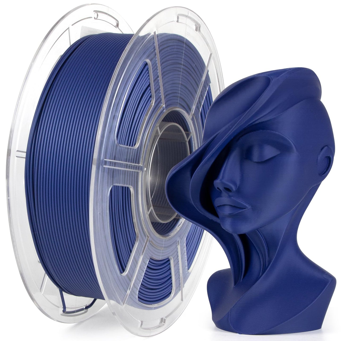 iSANMATE Matte Navy PLA Filament 1.75mm 1kg - High Speed 3D Printer Filament for 30-600mm/s Printing, Rapid Matte PLA with 0.02m