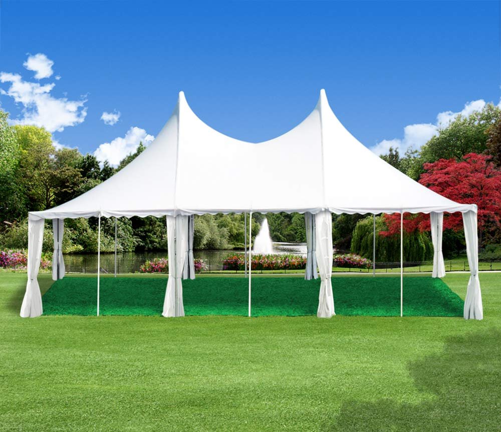 House, Home and More Outdoor Turf Rug - Green - 10 Feet X 15 Feet