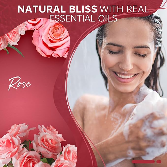Shower Steamers Aromatherapy Birthday Gifts for Women Travel Essentials, 8 Pcs Rose, Bath Bombs Shower Bombs with Natural Essential Oils, Relaxation Home SPA