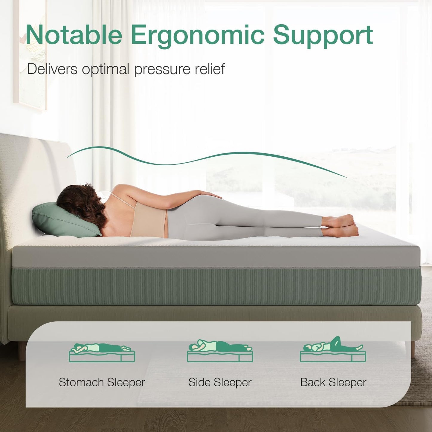 Novilla Mattress Cal King Size,12 Inch Gel Memory Foam Mattress in a Box for Cool Night & Motion Isolation,Medium Firm Feel, Bliss