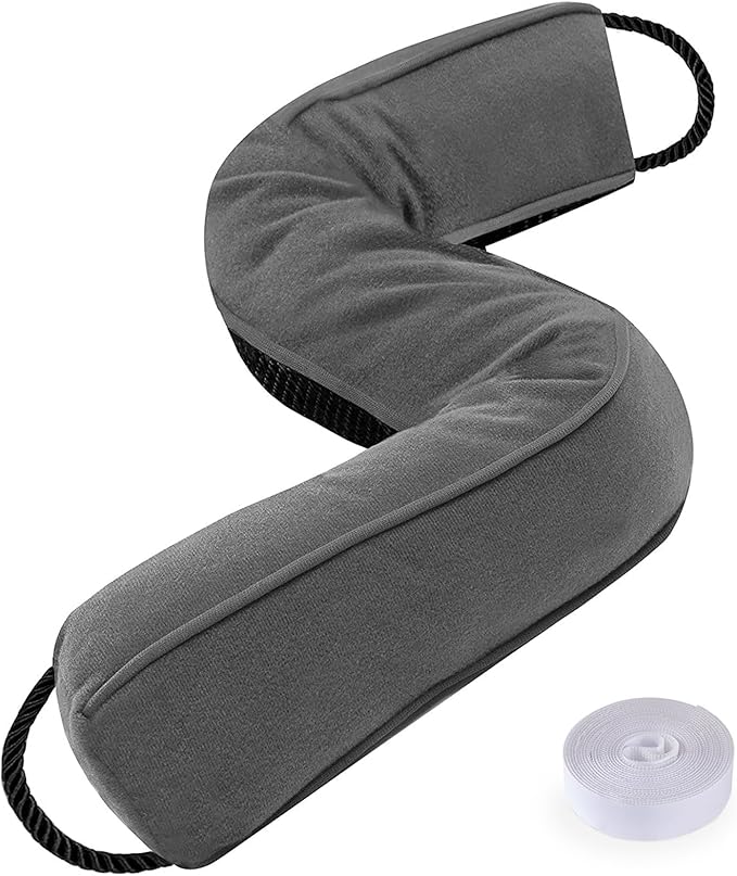 Sunolga Door Draft Stopper Blocks Hot and Cold Air with Removable Washable Cover for Bottom of Door, All-Season Seal Strip for Wind, Noise, Door Sweep for Gaps Up to 3", Home Essentials, 60", Gray