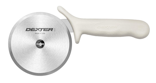 Dexter-Russell 4" Pizza Cutter, P177A-4PCP | SANI-SAFE Series, Stainless Steel Blade with Slip-Resistant Polypropylene Handle | Heavy-Duty Rotary Cutter for Pizza, Pastry & More | Made in USA