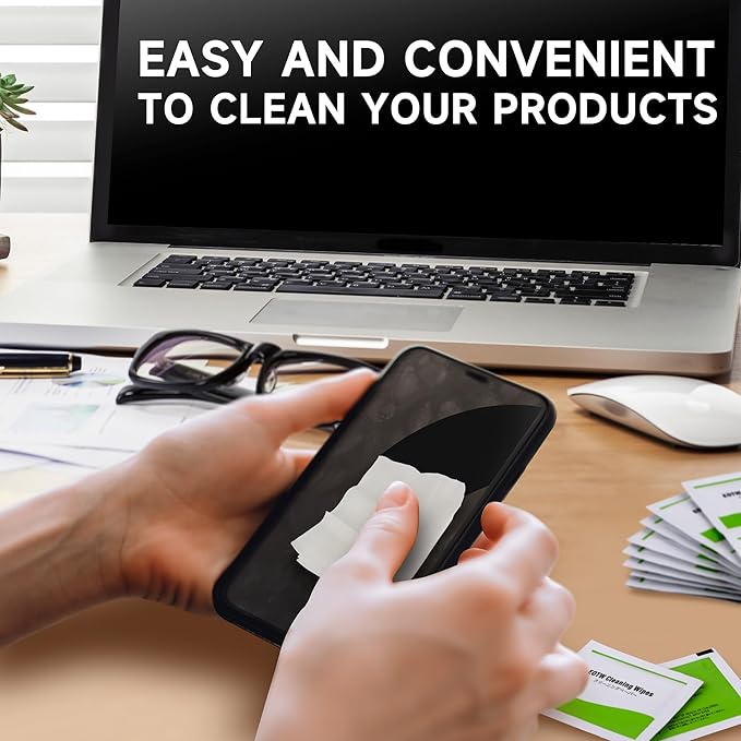 EOTW Computer Screen Wipes Individually Wrapped Pre-moistened Electronic Monitor Cleaner Cleaning for iPhone iPad Tablet PC Keyboard Laptop, Pack of 120