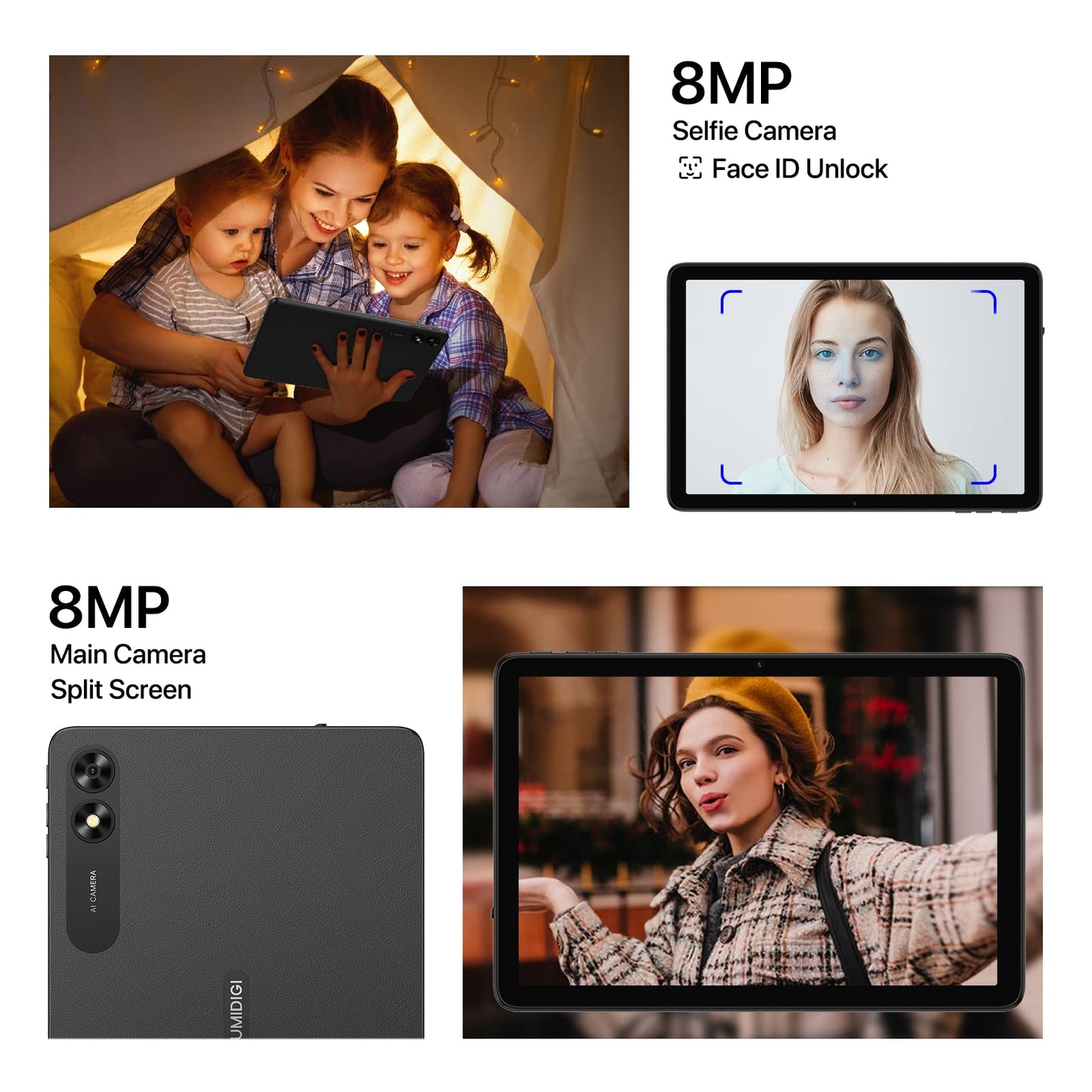 Umidigi G3 Tab Android 13 Tablet 2025 With Sim Card Slot, 3Gb+32Gb 256Gb Expand, 2.4/5Ghz Wifi, 10.1 Inch Tablet With 4* A53-Cor