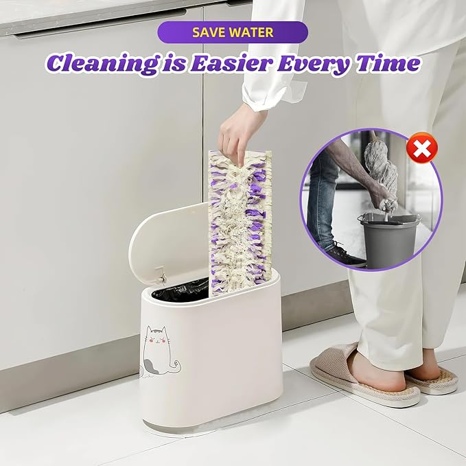 24 Pack Disposable Mop Pads for Power Mop Multi-Surface Mop, Floor Cleaning Replacement Mopping Pads Refills