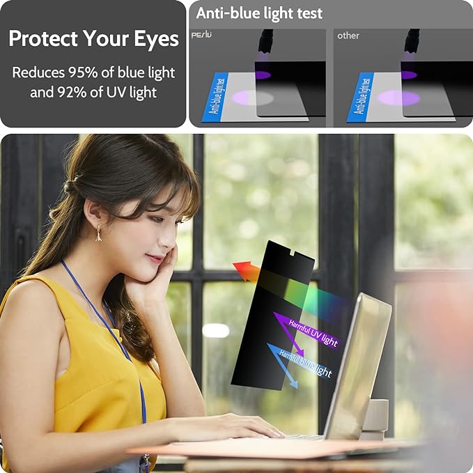Magnetic Privacy Screen for MacBook Pro 16 Inch (2021-2025, M1, M2, M3, M4), 16inch Removable Matte Anti Blue Light Glare Private Filter Protector for Mac Pro 16.2" Laptop