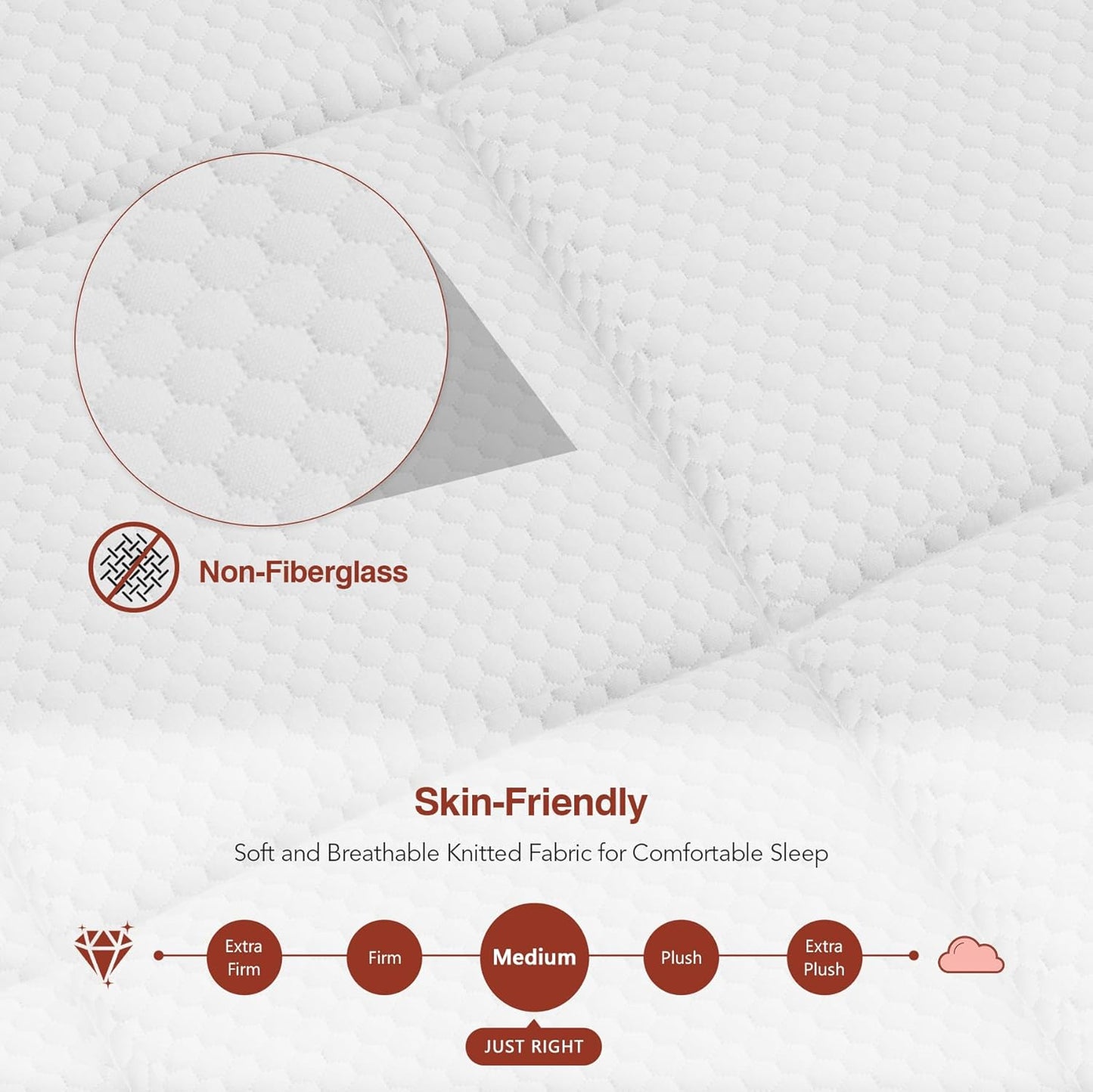 King Size Mattress-14 Inch King Mattress in a Box,Superior Hybrid Mattresses with Gel Memory Foam or Back & Lumbar Support,Pressure Relief,Zoned Support Spring, Cooling Feel &Medium Firm