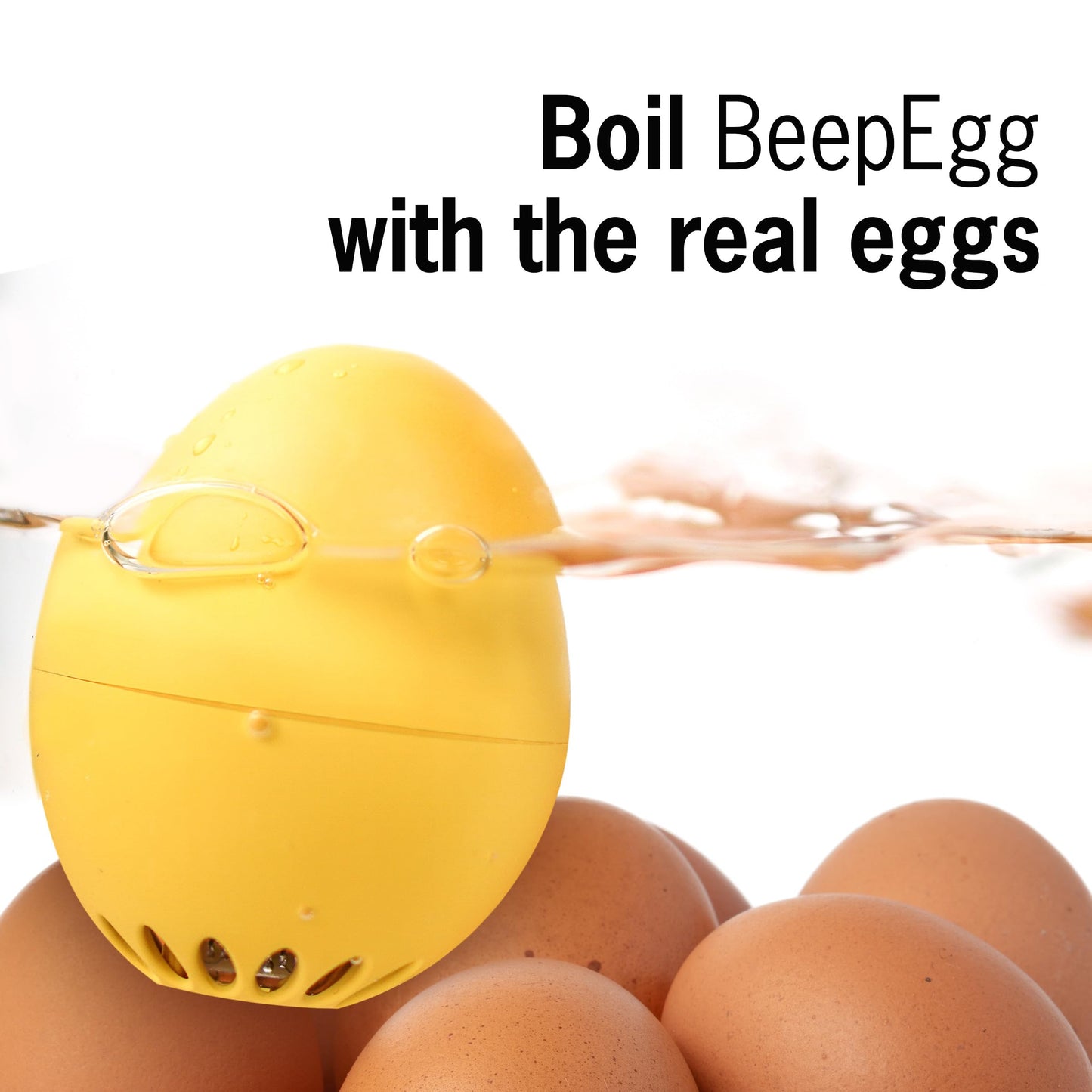 Turtle BeepEgg – Egg Timer for Boiling Eggs – Musical Egg Cooker for Soft, Medium, Hard Boiled Eggs – Food Safe – Singing Floating Egg Timer – Egg Cooker for 3 Levels of Doneness - Brainstream