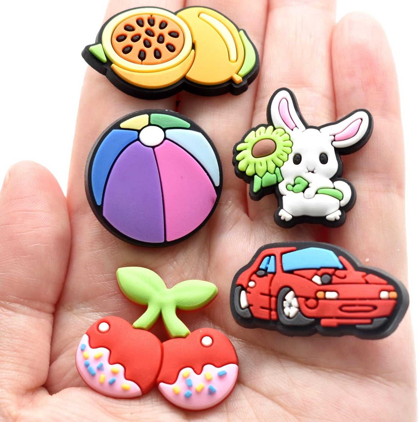 Papacharms Lot Random Different Decorative Pencil Toppers 105Pack Cute Cool Pencil Charms Clips Bulk PVC Pen Topper for School Prize Classroom Reward Student Gifts