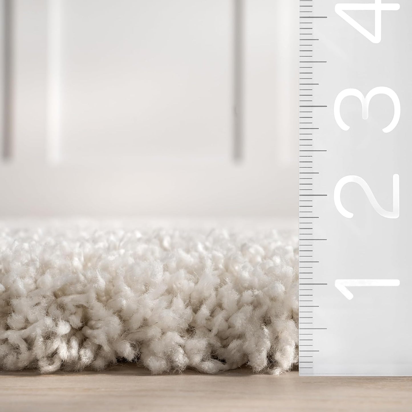 nuLOOM Gloria Abstract Shag Area Rug, 12x15, Beige