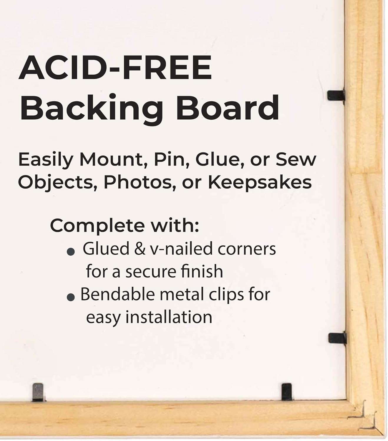 6x18 Shadow Box Black Solid Wood Display Frame with White Acid-Free Backing UV Acrylic & Hanging Hardware - with 3/4" Usable Depth