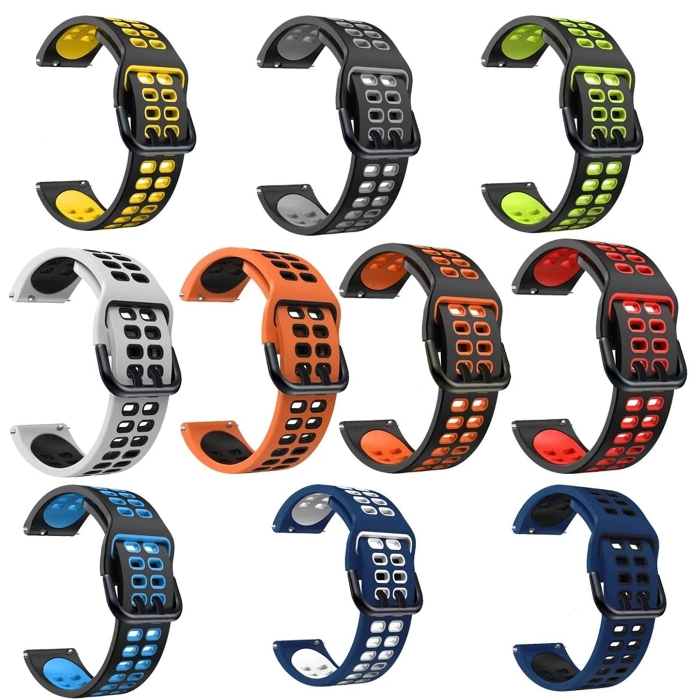 Epano 20Mm Replacement Watchband Straps For Coros Pace 2 Sport Silicone Smart Watch Band For Coros Apex 42Mm Wristband Bracelet
