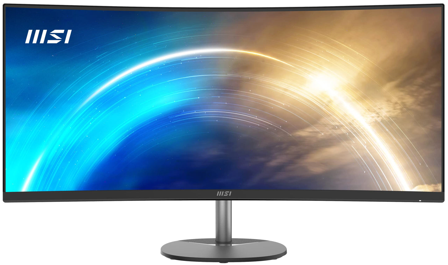 Msi Pro Mp341Cq, 34 Monitor, 3440 X 1440(Uwqhd) Va, 100Hz, Tuv Certified Eyesight Protection, 4Ms, Displayport, Hdmi, Tilt, Blac