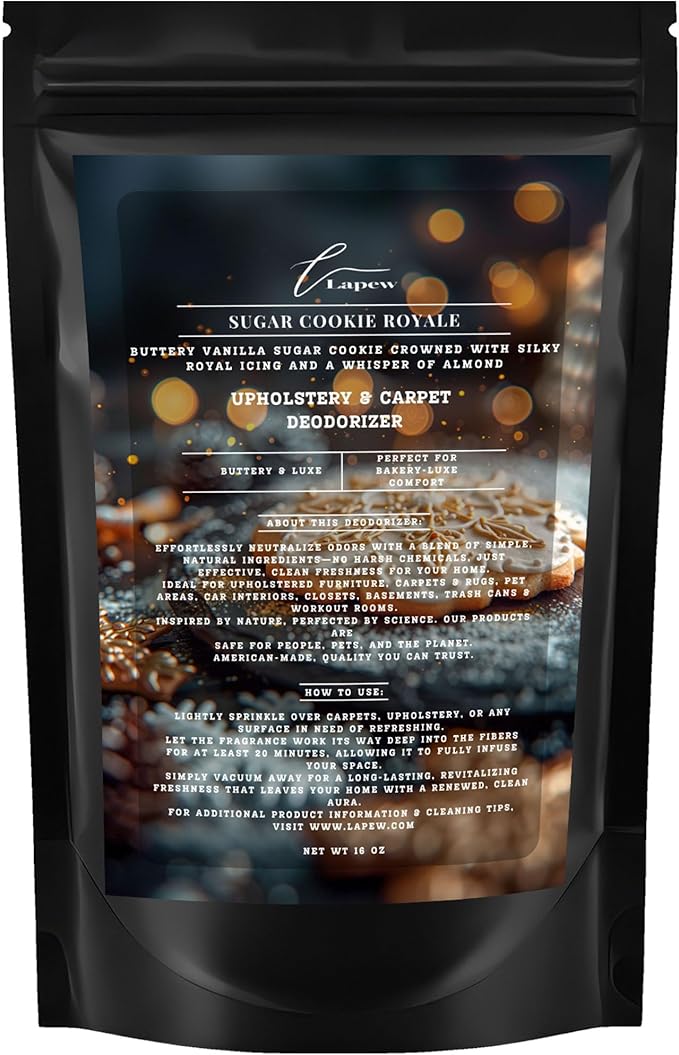 Sugar Cookie Royale Carpet Freshener Powder 16 oz | Powerful Odor Eliminator for Home | Upholstery Deodorizer | Carpet Deodorizer | Cat Litter Box