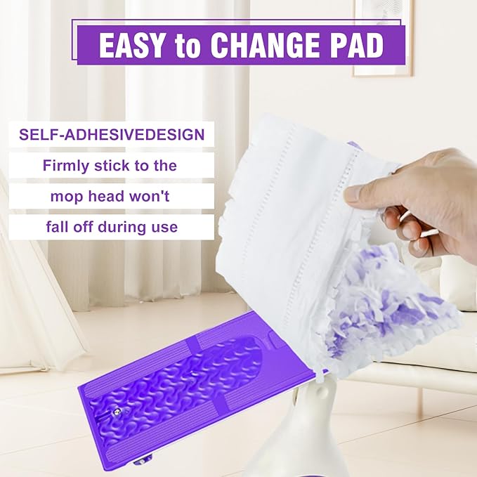 48 Pack Disposable Power Mop Refills Pads for Swiffer Power Mop,Spray Wet Pads Refill for Swiffer ,Disposable Mopping Pad Refills for Multi-Surface &Wood Floor Cleaning