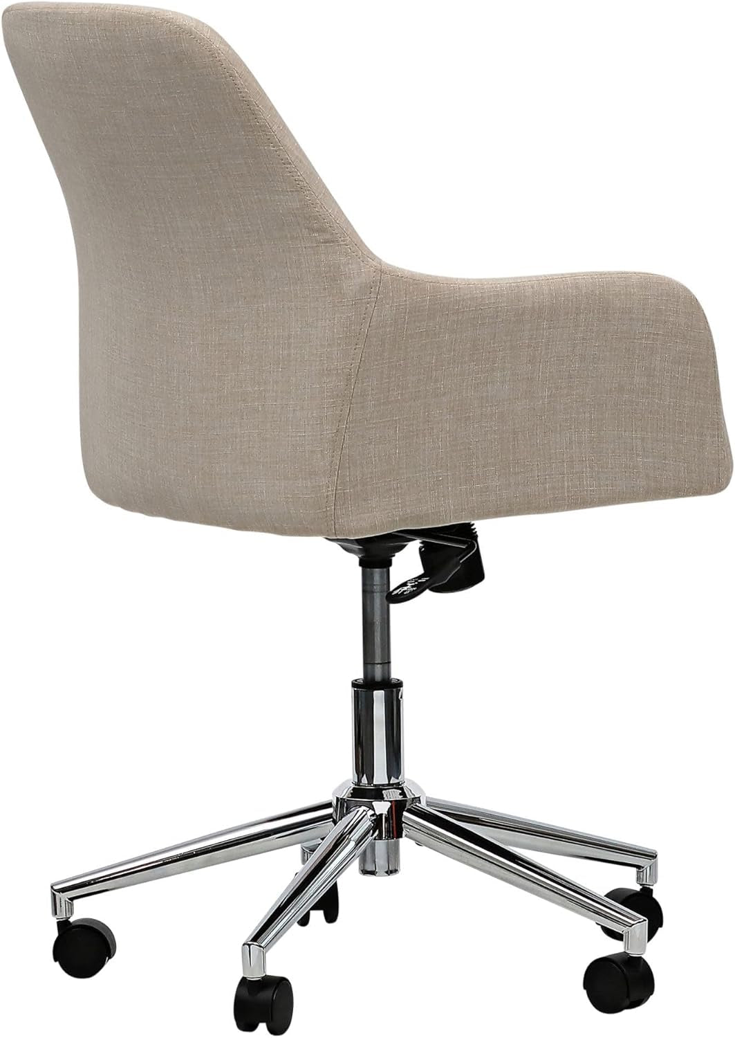 Office Chair - Workspace by  Mid-Century Task Chair, Supports up to 275 Lb, 18.9" to 22.24" Seat Height, Cream Seat, Cream Back
