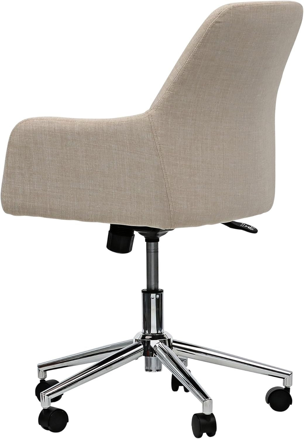 Office Chair - Workspace by  Mid-Century Task Chair, Supports up to 275 Lb, 18.9" to 22.24" Seat Height, Cream Seat, Cream Back