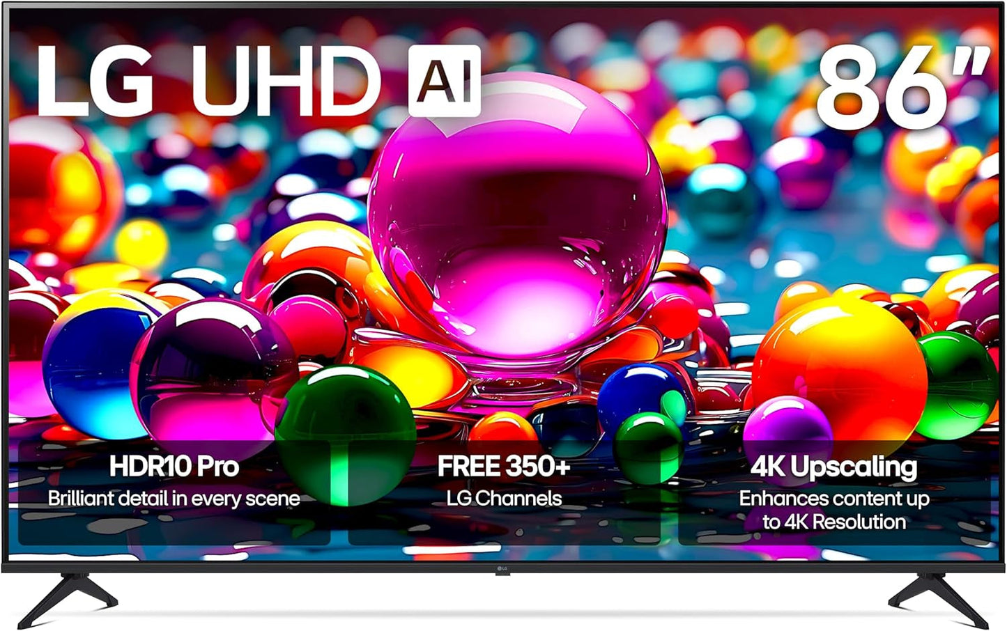 86-Inch Class UHD AI 4K UA77 Series Smart TV W/Ai Sound, HDR10, 4K Super Upscaling, Filmmaker Mode, Wow Orchestra, Compatible with Alexa (86UA7700PUA, 2025)