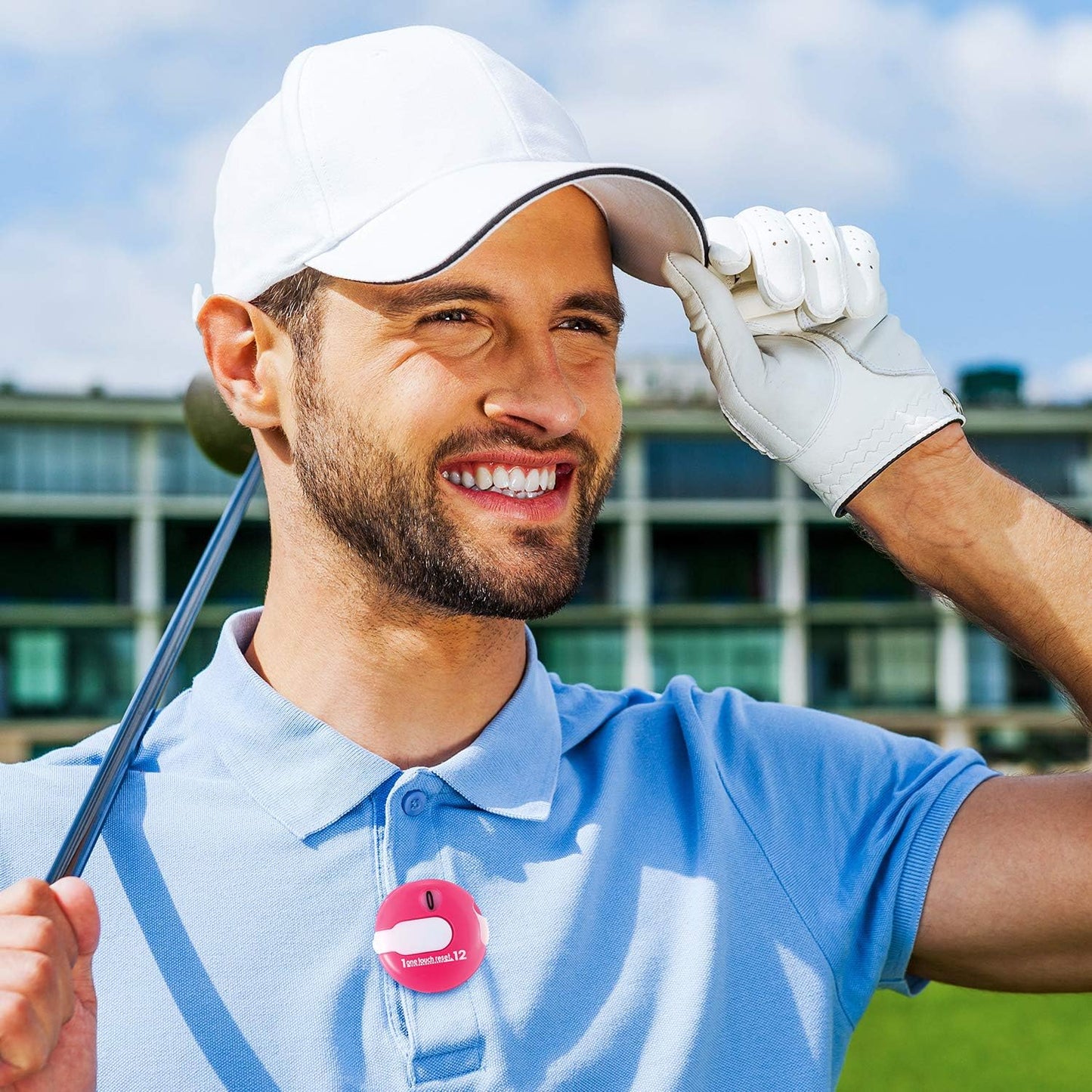 Frienda Golf Score Counter Mini Golf Stroke Counter with One Touch Reset and Simple Attachment to Scorekeeper Glove in