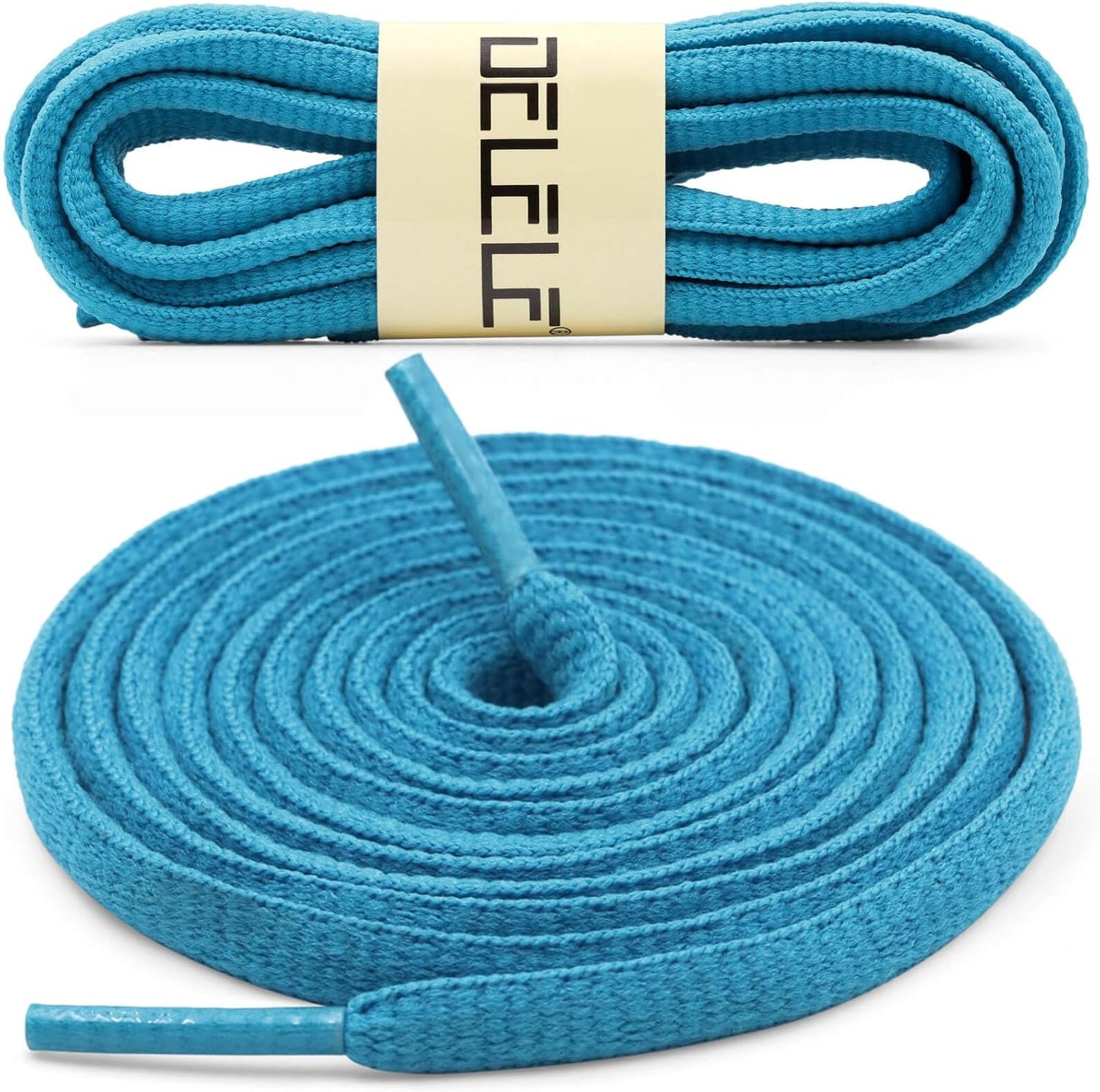 DELELE 2Pair Oval Shoes laces 42 Colors Half Round 1/4" Athletic ShoeLaces for Sport/Running Shoes Shoe Strings