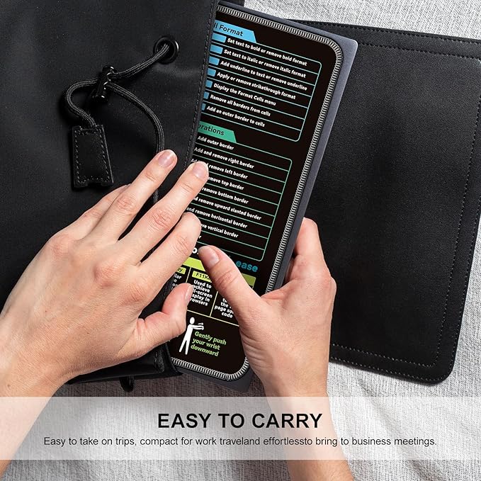 Excel Mouse pad—11.8 * 9.8inch Portable Size |Contains 5 Excel Function modules, FN Shortcut Keys and Practical Relaxation Exercises，Work、Study、Gaming Mouse pad