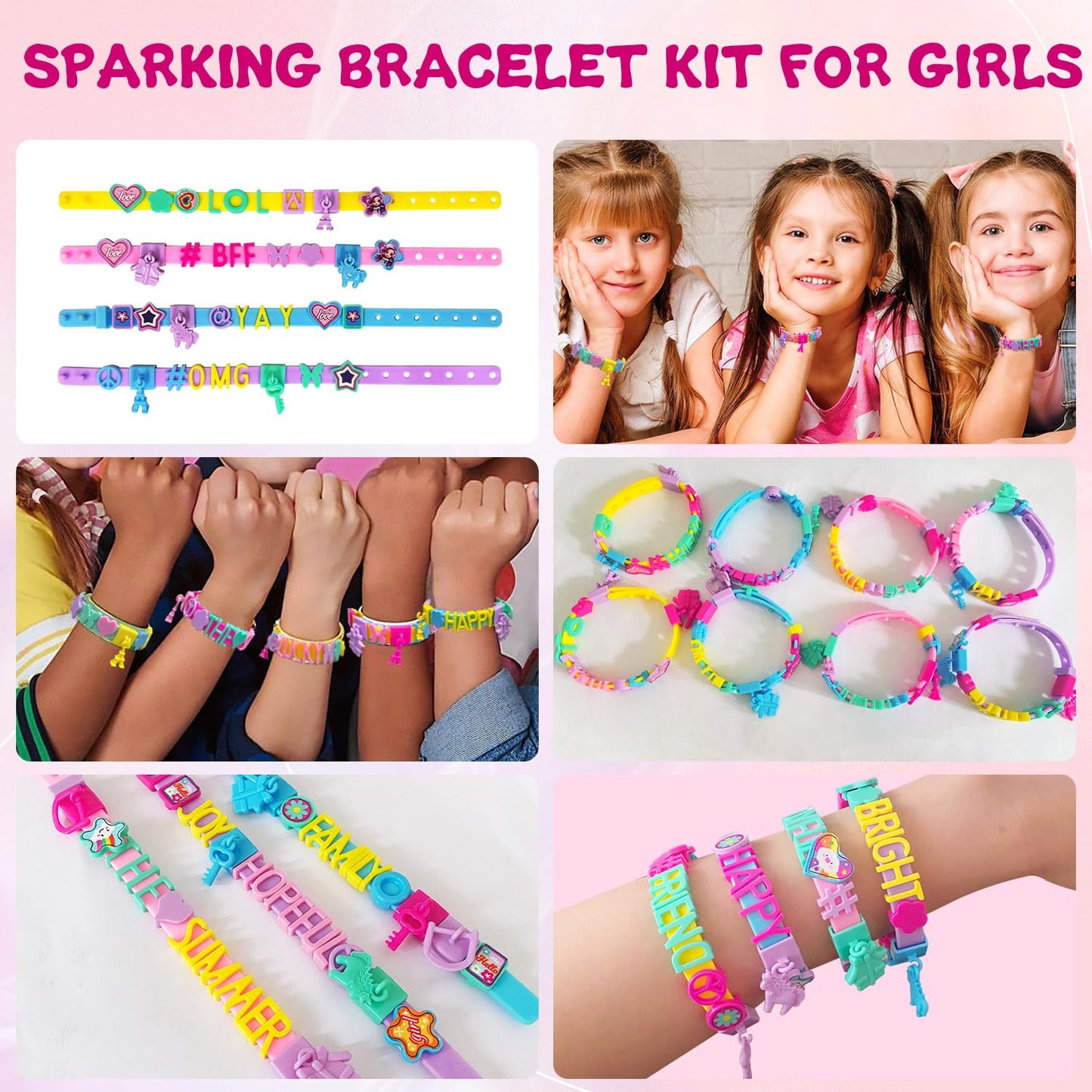 Dupamind Friendship Bracelet Making Kit for Girls, Birthday Gifts Art & Craft Kits for Kids, DIY Jewelry Making Kit, Girls Present for Ages 5-12, Toys for Age 5, 6, 7, 8, 9, 10, 11, 12 Years Old