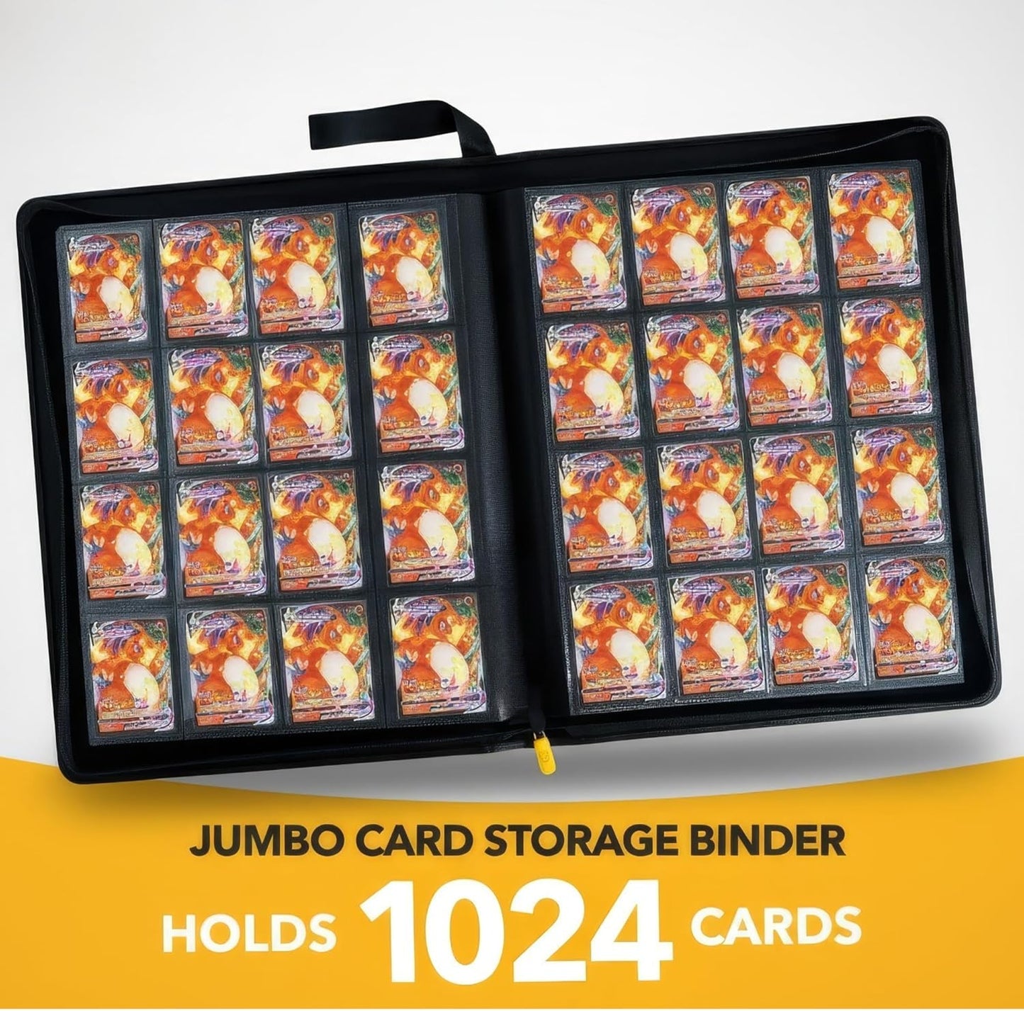 X PRO 1000+ Card Binder - Comes with 200 Card Sleeves | Compatible with TCG, Sports, MTG & More - Ringless Trading Card Binder | 1000 Pockets | TCG Binder