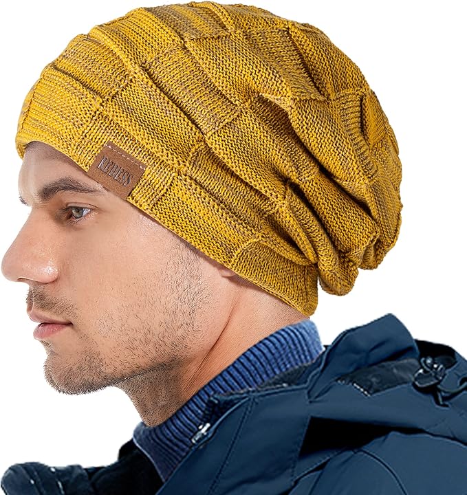 REDESS Beanie Hat for Men and Women Winter Warm Hats Knit Slouchy Thick Skull Cap