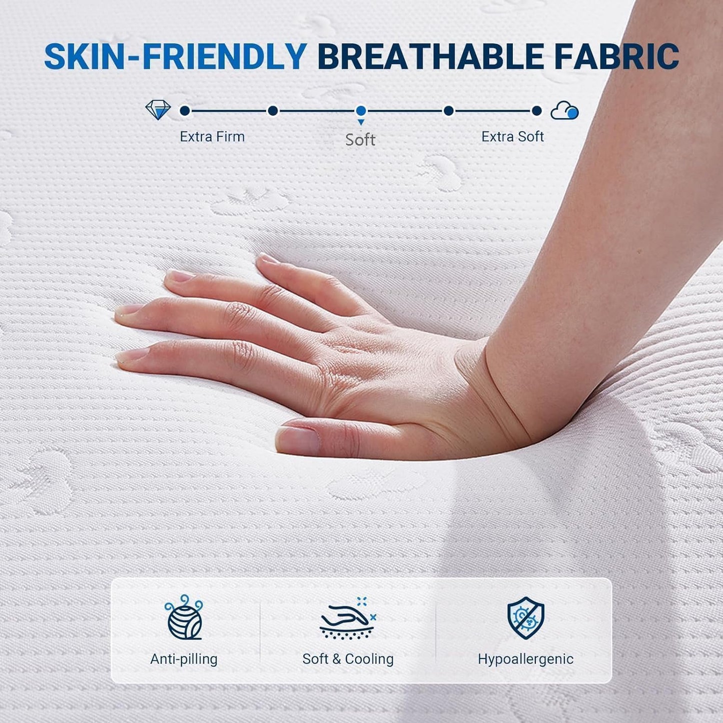 Avenco 12 Inch Full Mattress in a Box with Comfort Memory Foam for Pain Relief, Guest Bed Mattress, CertiPUR-US Certified