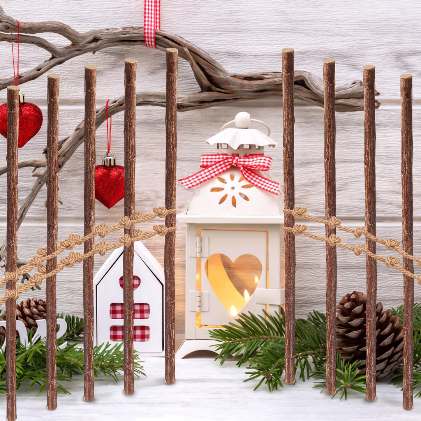 Tofficu 50 Pcs 11.81 Inch Natural Wood Sticks Dried Branches for Crafts DIY Wood Twigs for Floral Arrangements Wedding Centerpieces Rustic Home Decoration